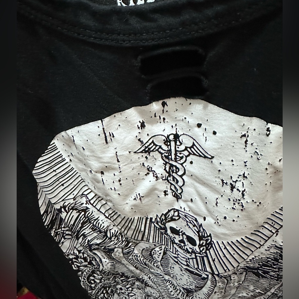 Weirdos Killstar Cold shoulder Shirt - Picture 2 of 7